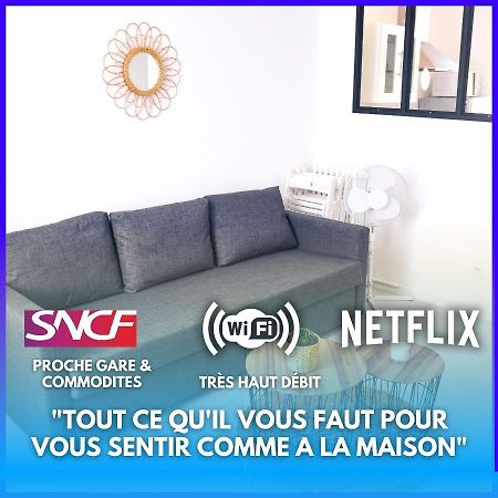 Netflix I Molotov I Lit 160X200 I Proche Gare Et Centre Ville I 39M2 I Wifi Toulon Eksteriør billede